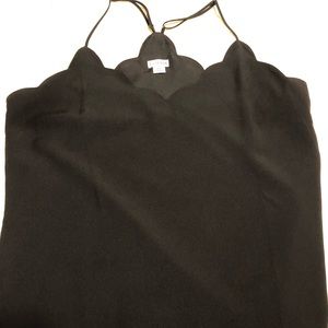 Black camisole tank top by J.Crew.